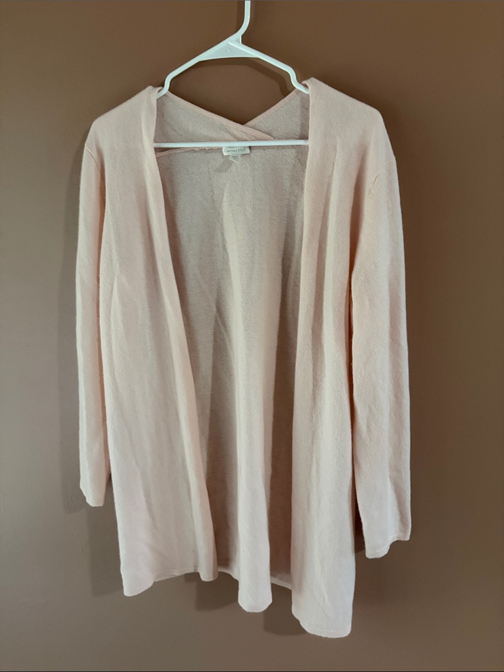 Blush Pink 100% Cashmere Cardigan